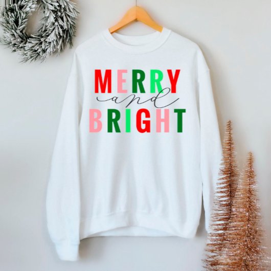 Joyeux et lumineux Sweatshirt de Noël