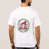 Joyeux et lumineux T-shirt de Noël moderne (Dos)