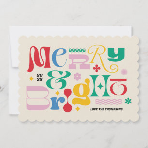 Joyeux et lumineux Type moderne Mix Carte de vacan