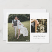 Joyeux et marié Carte photo de vacances (Dos)