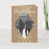 Joyeux et marié Merci de mariage de vacances (Devant)