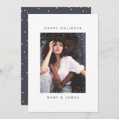 Joyeux et mariés Carte photo de Noël (Devant / Derrière)