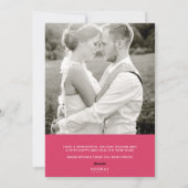 Joyeux et mariés Carte photo de vacances (Dos)