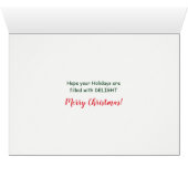 Joyeux et mignon Français Bulldog Noël (Intérieur Horizontal (Bas))