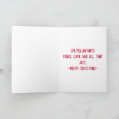 Joyeux et quelque carte ironique de vacances de (Intérieur)