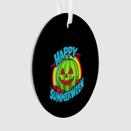 Joyeux été pastèque Jack-O-Lantern (devant)