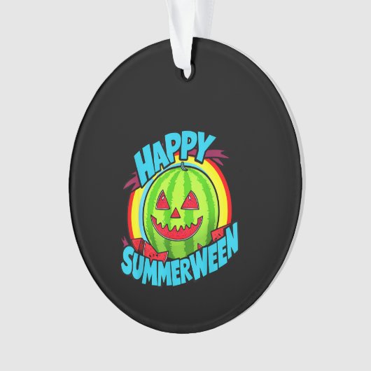 Joyeux été pastèque Jack-O-Lantern (devant)