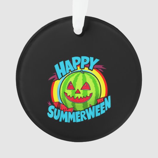 Joyeux été pastèque Jack-O-Lantern (devant)