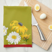 Joyeux été sur une serviette de cuisine (Quart Plié)