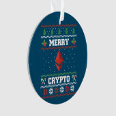 Joyeux Ethereum de Crypto Sweat de Noël moche (devant)