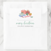 Joyeux Étiquette cadeau de Noël personnalisé avec  (Sac)