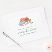 Joyeux Étiquette cadeau de Noël personnalisé avec  (Enveloppe)