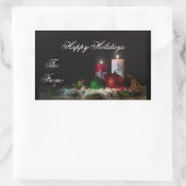 Joyeux Étiquette cadeau de vacances (Sac)