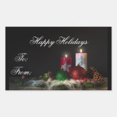 Joyeux Étiquette cadeau de vacances (Devant)