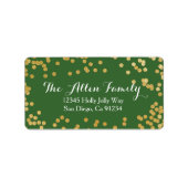 Joyeux Étiquette de adresse de Noël (Devant)