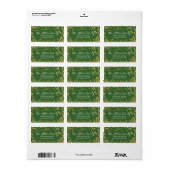 Joyeux Étiquette de adresse de Noël (Feuille entière)