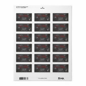 Joyeux étiquette de adresse de Noël (Feuille entière)