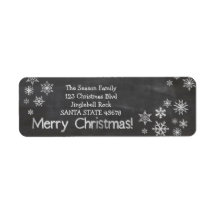 Joyeux étiquette de adresse de Noël
