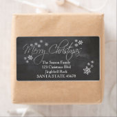 Joyeux étiquette de adresse de Noël (En situation)