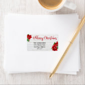 Joyeux Étiquette de adresse de Noël (En situation)