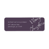 Joyeux Étiquette de messagerie de Noël (Devant)