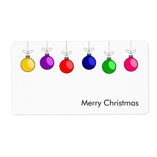 Joyeux Étiquette de Noël (Devant)