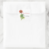 Joyeux étiquette de Noël avec message/nom modifiab (Sac)