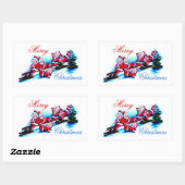 Joyeux Étiquette de Noël - Elfes dormant dans la n (Feuille)