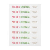 Joyeux Étiquette d'écriture couleur modifiable de  (Feuille)