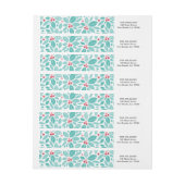 Joyeux étiquette d'enveloppe d'enveloppe de Noël (Feuille)