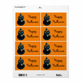 Joyeux Étiquette Halloween (Feuille entière)