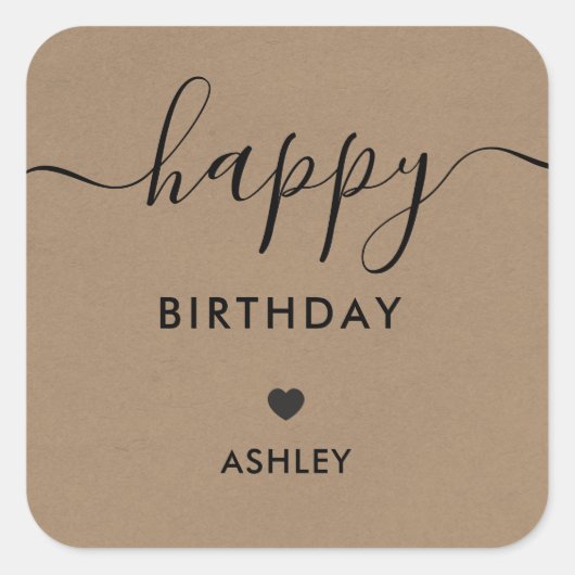 Joyeux Étiquettes Cadeaux Anniversaire, Mots-clés  (Devant)