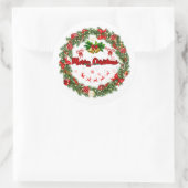 Joyeux Étiquettes cadeaux de Noël (Sac)