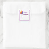 Joyeux Étiquettes d'anniversaire (Sac)