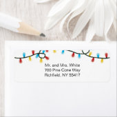 Joyeux Étiquettes de adresse (En situation)