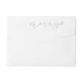 Joyeux étiquettes de adresse de retour de vacances (Dos)