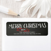 Joyeux Étiquettes de adresse de tableau de bord de (En situation)