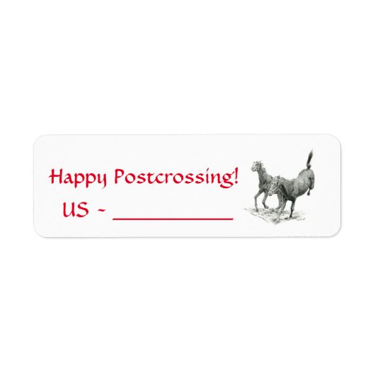 Joyeux Étiquettes de Cheval de poste (Devant)