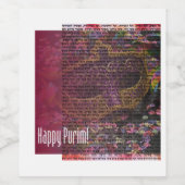 Joyeux Étiquettes de vin Purim pour Purim Party (Étiquettes simples)