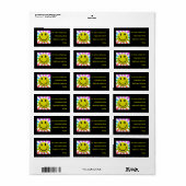 Joyeux Étiquettes de visage (Feuille entière)