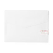 JOYEUX étiquettes d'enveloppe d'adresse (Dos)