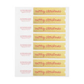 JOYEUX étiquettes d'enveloppe d'adresse (Feuille)