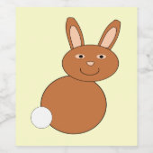 Joyeux Étiquettes du lapin de Pâques (Étiquettes simples)