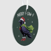 Joyeux F-Caw-F Corbeau Drôle de Noël Corbeau Sarca (devant)