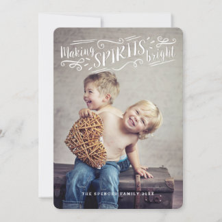 Joyeux faire des esprits brillant Carte photo de v