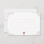 Joyeux Faire-part de mariage Florale Merci Cartes (Dos)