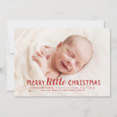 Joyeux Faire-part de naissance de Noël (Devant)