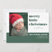 Joyeux Faire-part de naissance de Noël (Devant)