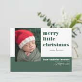 Joyeux Faire-part de naissance de Noël (Debout devant)