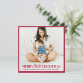 Joyeux Faire-part de naissance de Noël (Debout devant)